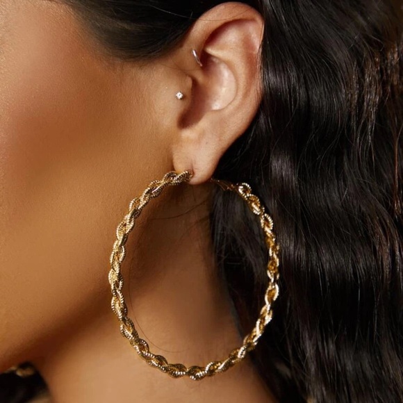 Twist Hoop Earrings